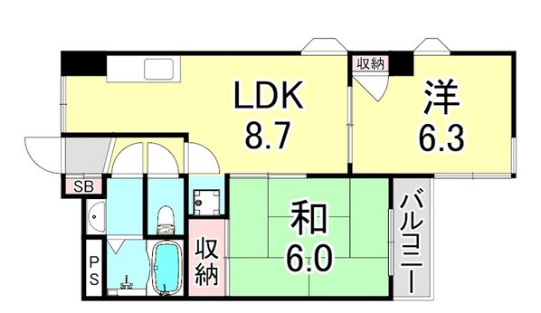 グッドウィル高野の物件間取画像